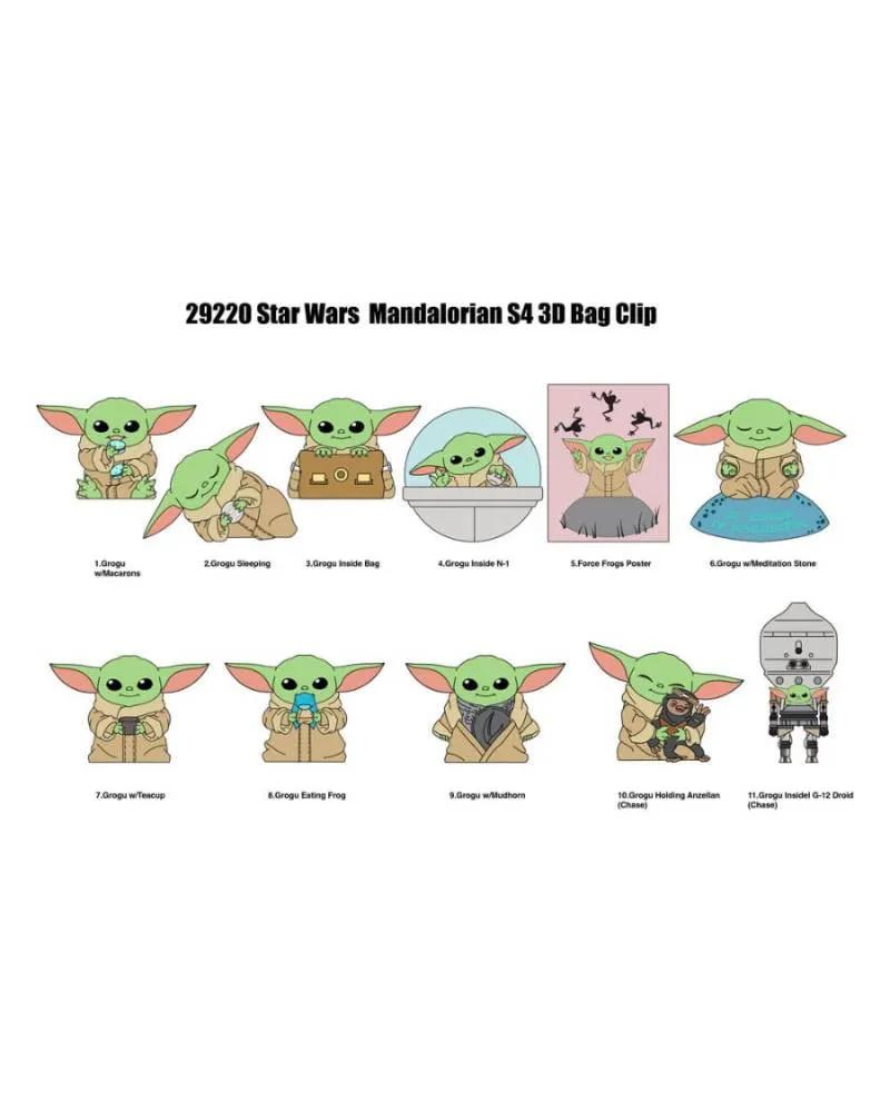 Privezak Star Wars - Mandalorian Series 1 - Foam Bag Clips 