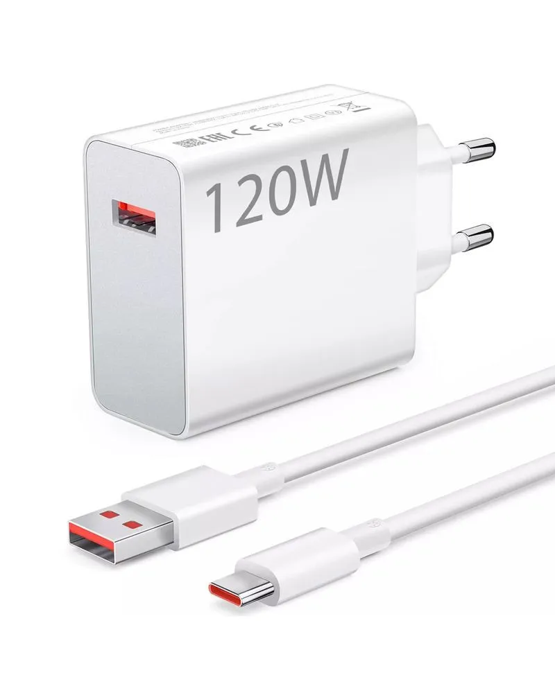 Punjač za Mobilni Telefon / Laptop Xiomi 120W HyperCharge Combo (Type-A) 