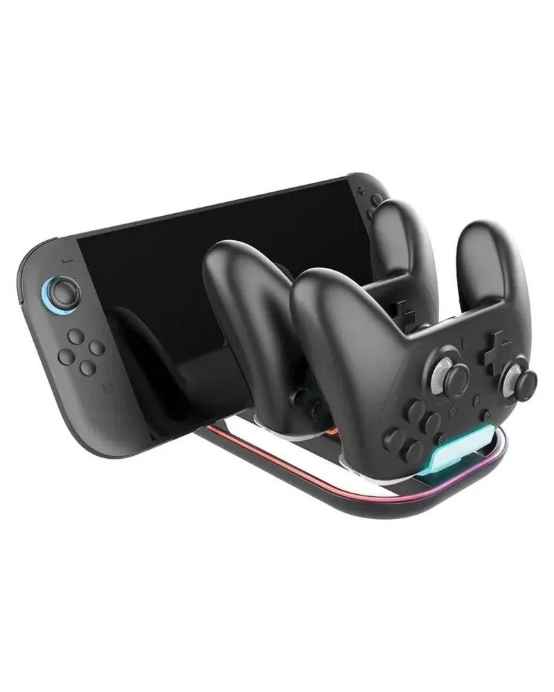 Punjač za Gamepad Nacon TRIDOCK RGB Charger For 2 Pro Controller & Nintendo Switch 2 Console 