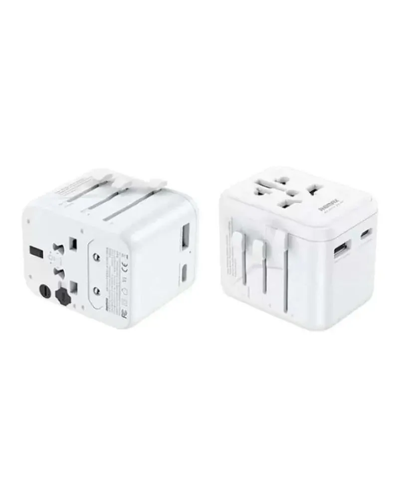 Putni adapter Remax 2.4 A RP-U23 UK/EU/US/AU - White 
