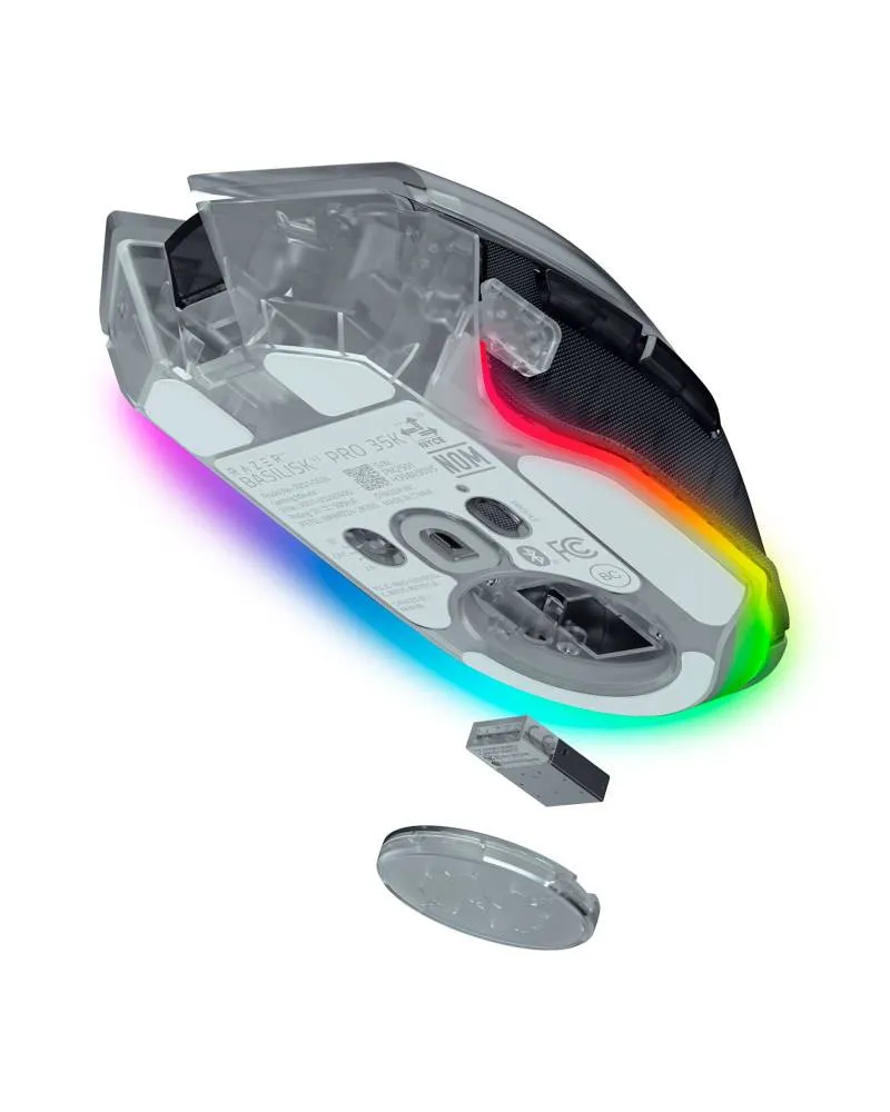 Miš Razer Basilisk V3 Pro 35K Gaming - Phantom White Edition 