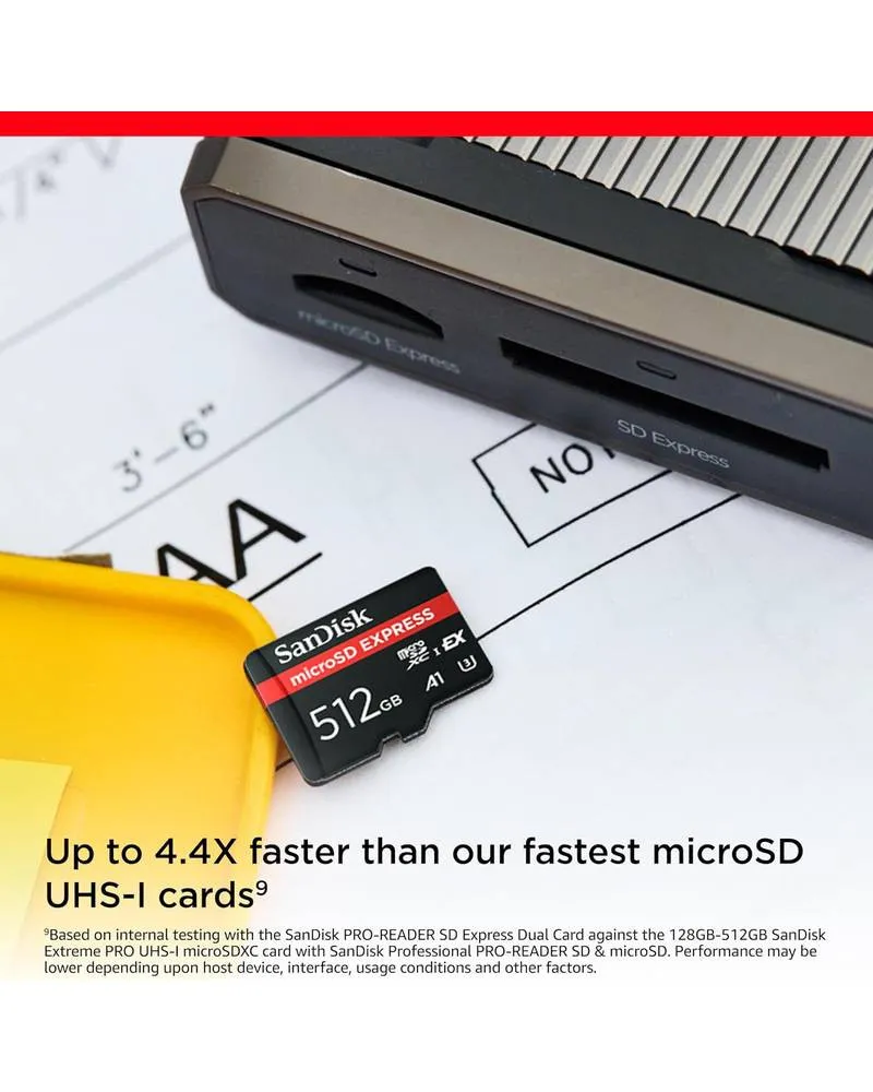 SanDisk Memory Card Express Micro SDXC  Ultra 512GB 650MB/s, C10 Class 
