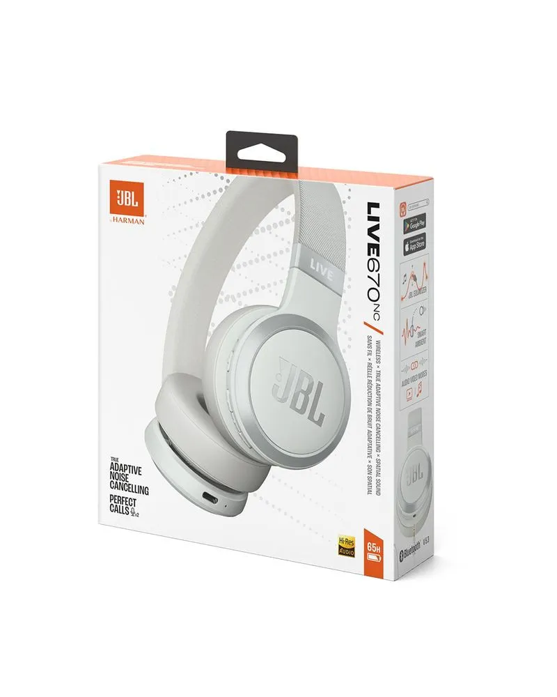 Slušalice JBL Live 670 ANC - Bele Bluetooth 