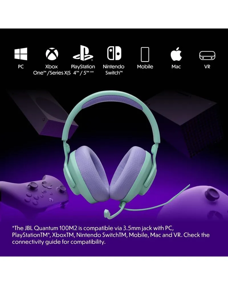 Slušalice JBL Quantum 100 M2 - Cyan 