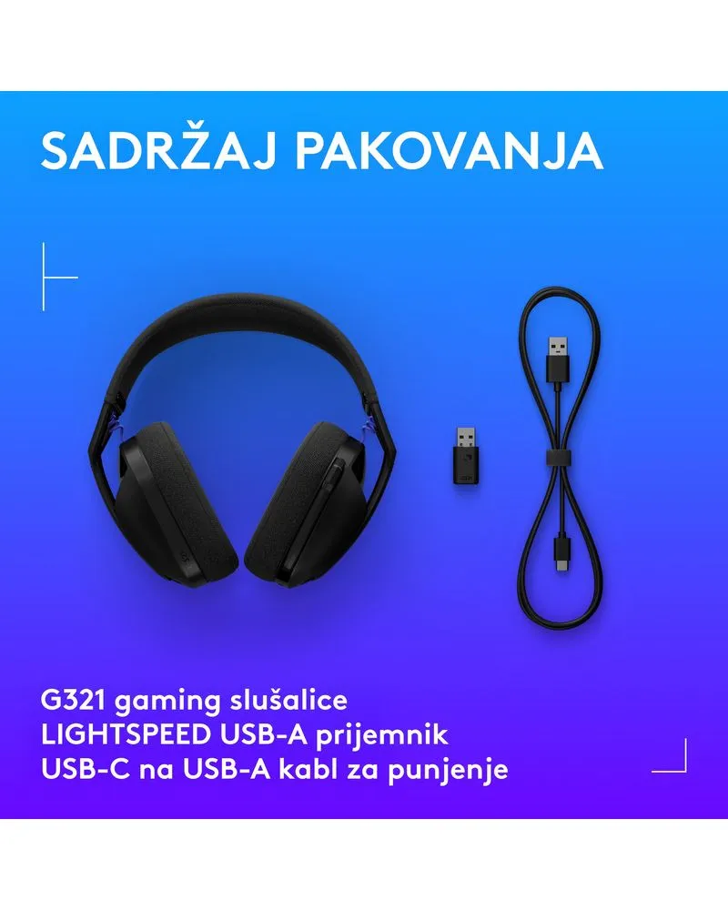 Slušalice Logitech G321 - Black 