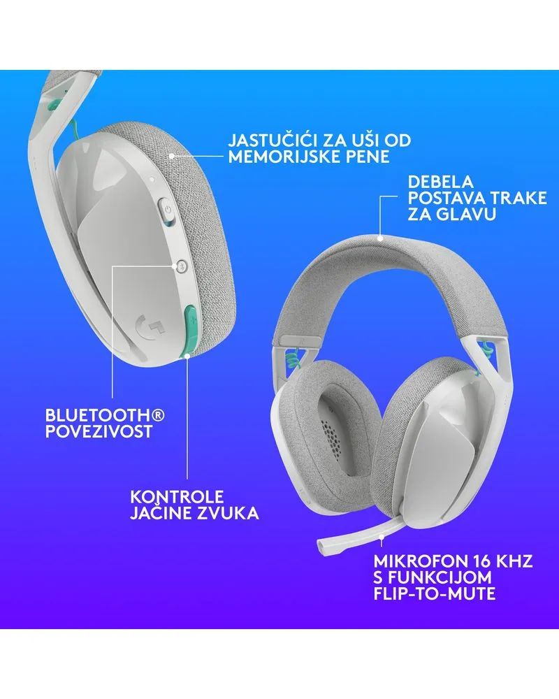 Slušalice Logitech G321 - White 