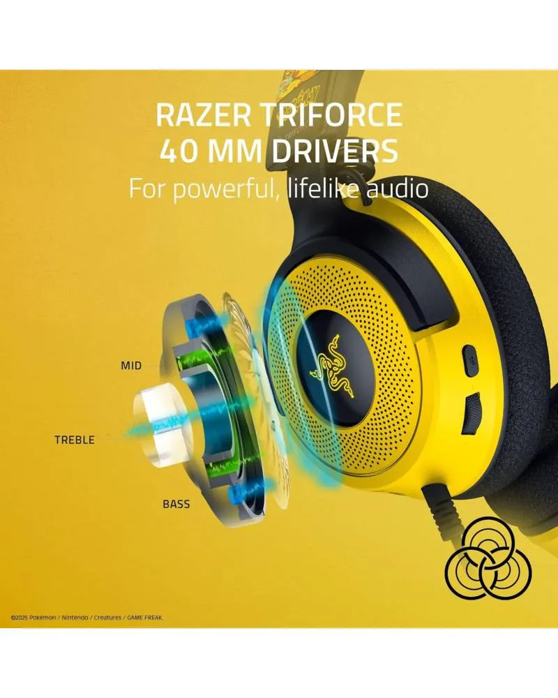 Slušalice Razer Kraken V4 X - Pokemon Kanto Starters Edition
