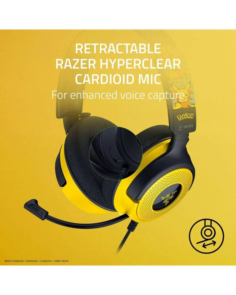 Slušalice Razer Kraken V4 X - Pokemon Kanto Starters Edition