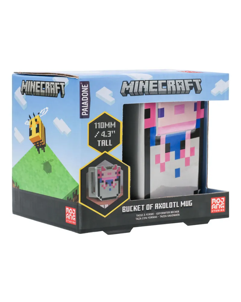 Šolja Paladone Minecraft - Axolotl Shaped Mug 