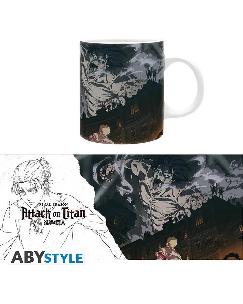 Šolja AbyStyle - Attack On Titan - S4 Key Art 