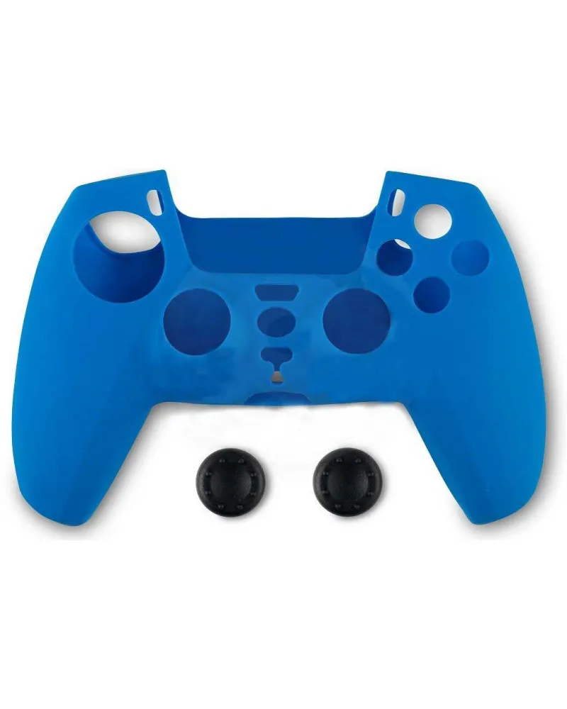 Spartan Gear Controller Silicon Skin Cover & Thumb Grips - Blue Playstation 5 