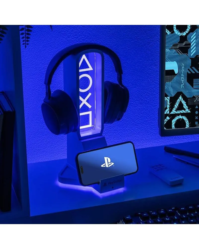 Stalak za slušalice Paladone - Playstation Headphone Stand With Light 