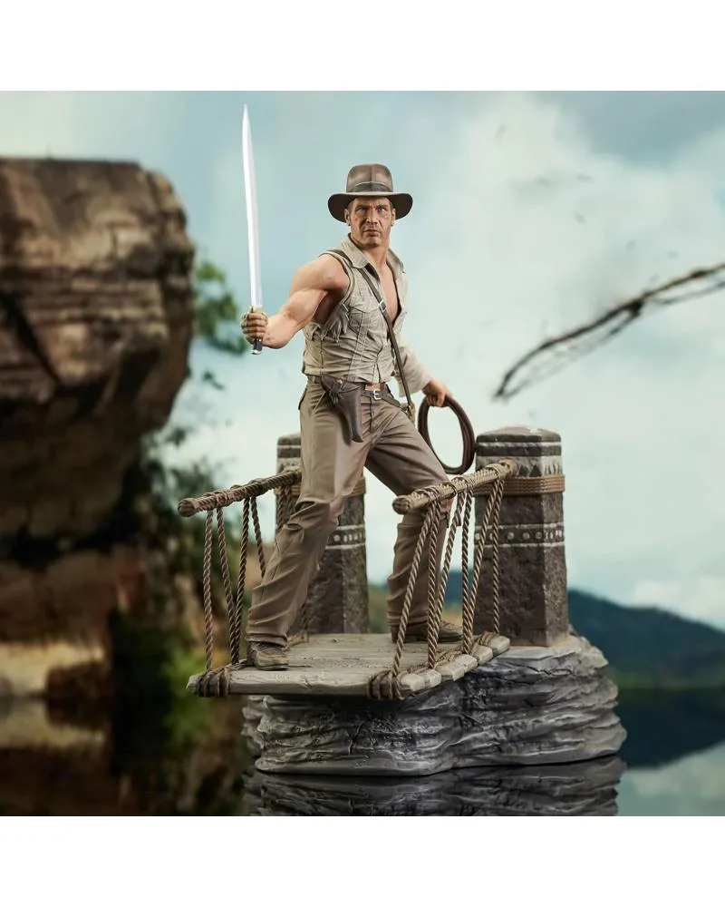 Statue Indiana Jones - Temple Of Doom - Rope Bridge 