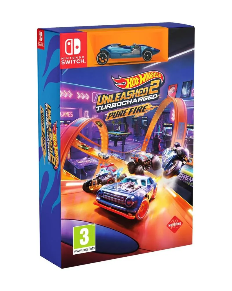 Switch Hot Wheels Unleashed 2 -Turbocharged Pure Fire Edition - Code in a Box 