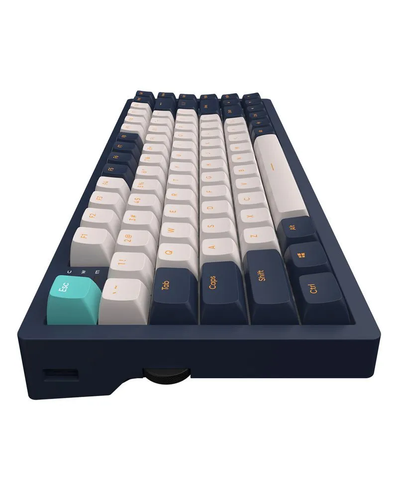 Tastatura Dark Project KD83A Ivory/Navy Blue - RGB (ANSI) 