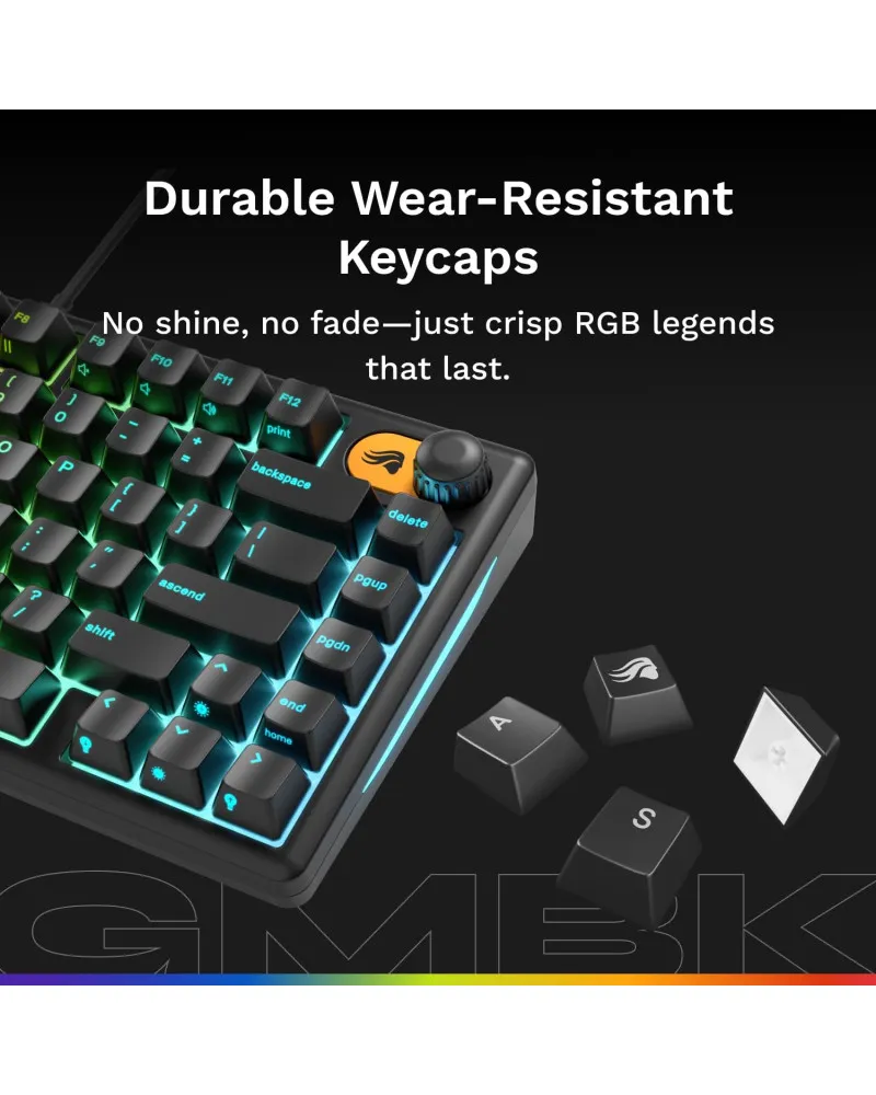 Tastatura Glorious GMBK 3 75% Pre-Built ANSI - Black 