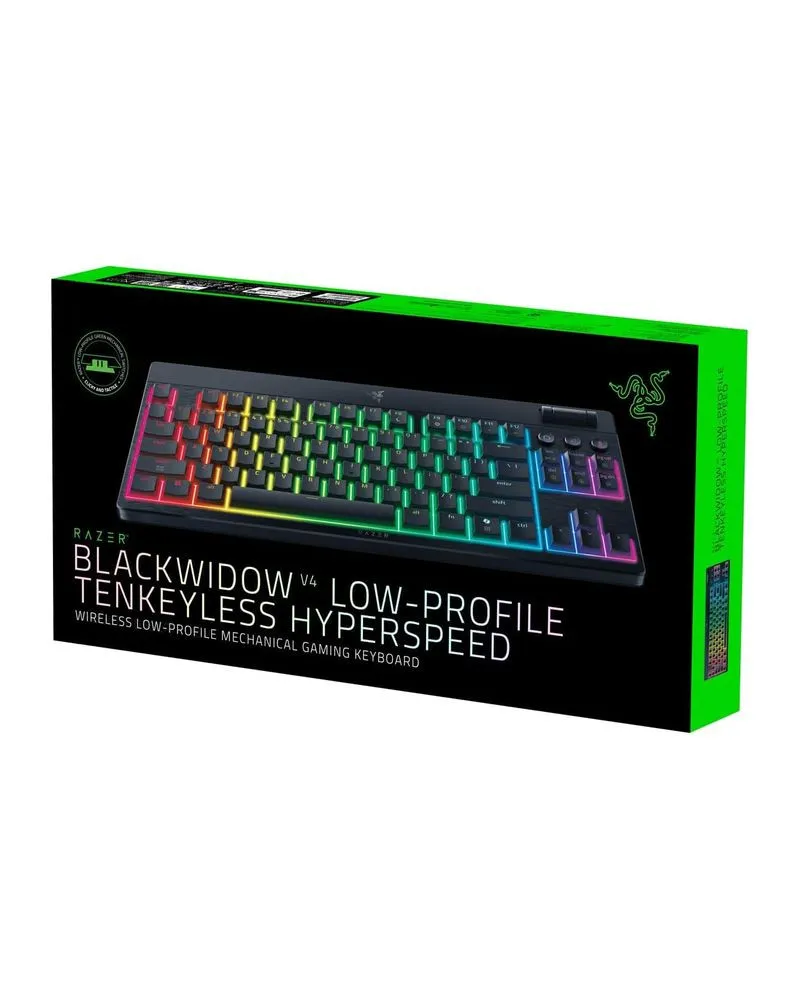 Tastatura Razer BlackWidow V4 Low-profile HyperSpeed - Wireless (Green Switch) 