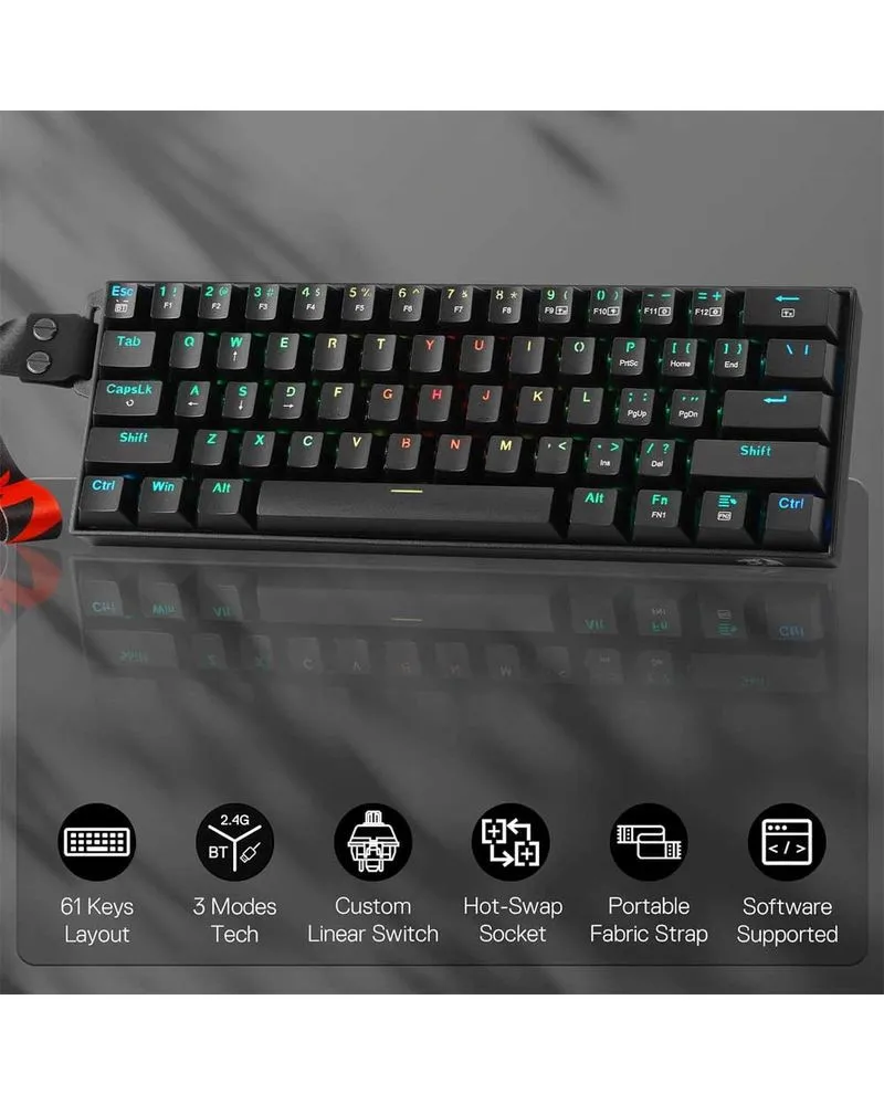 Tastatura Redragon Draconic Pro Plus K530 RGB 