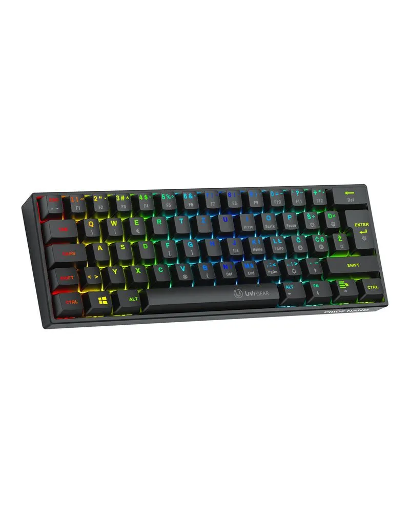 Tastatura UVI Pride Nano 60% RGB – Red switch – SRB (YU) 