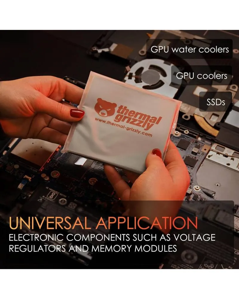 Thermal Pad Thermal Grizzly Minus Pad Pro 100x100 2mm 2Pcs 