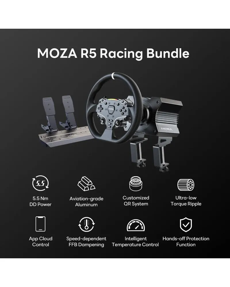 Volan MOZA R5 RS20 Racing Simulator Bundle 