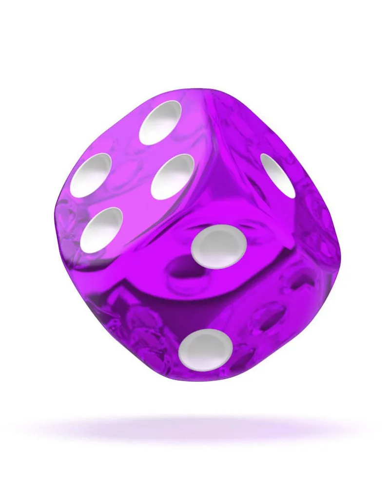 Kockice Oakie Doakie Dice D6 12 mm Translucent - Purple (36) 