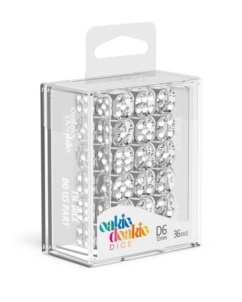 Kockice Oakie Doakie Dice D6 12 mm Translucent - Clear (36) 