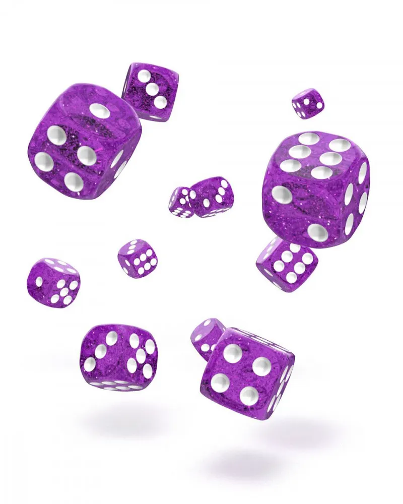 Kockice Oakie Doakie Dice D6 12 mm  Speckled - Purple (36) 