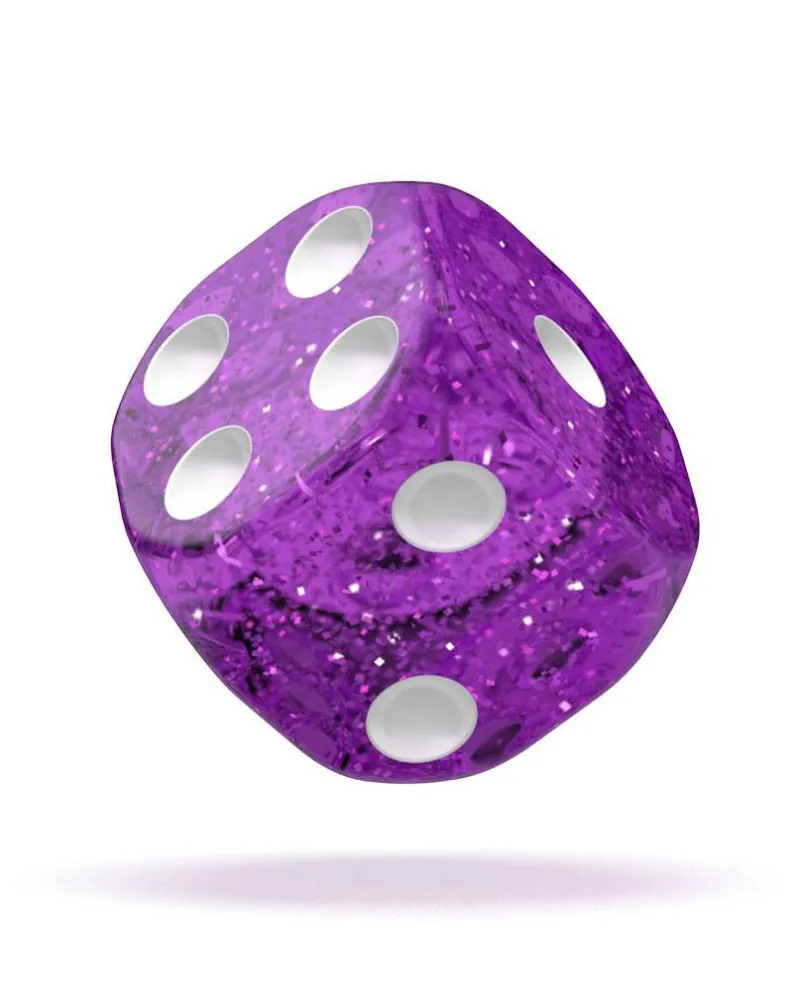 Kockice Oakie Doakie Dice D6 12 mm  Speckled - Purple (36) 