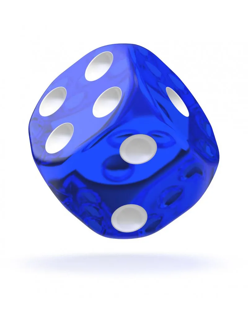 Kockice Oakie Doakie Dice D6 16 mm Translucent - Blue (12) 