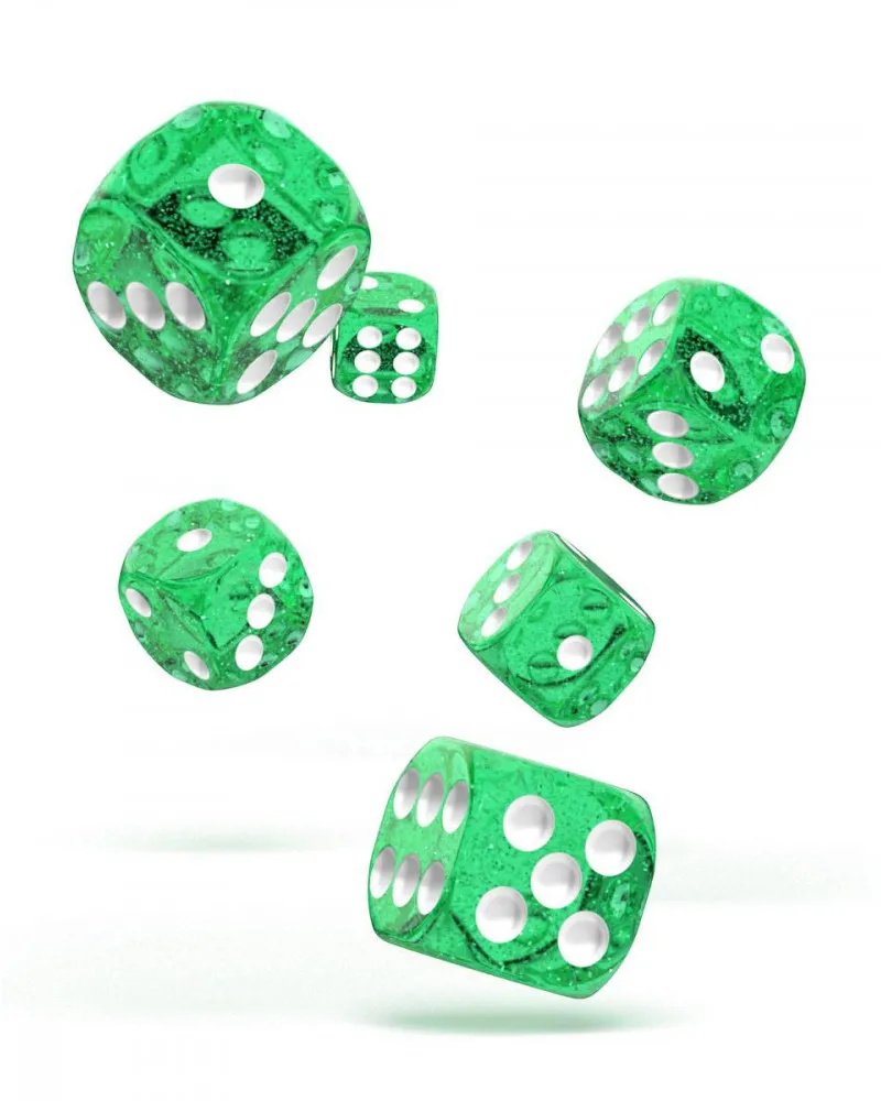 Kockice Oakie Doakie Dice D6 16 mm Speckled - Green (12) 