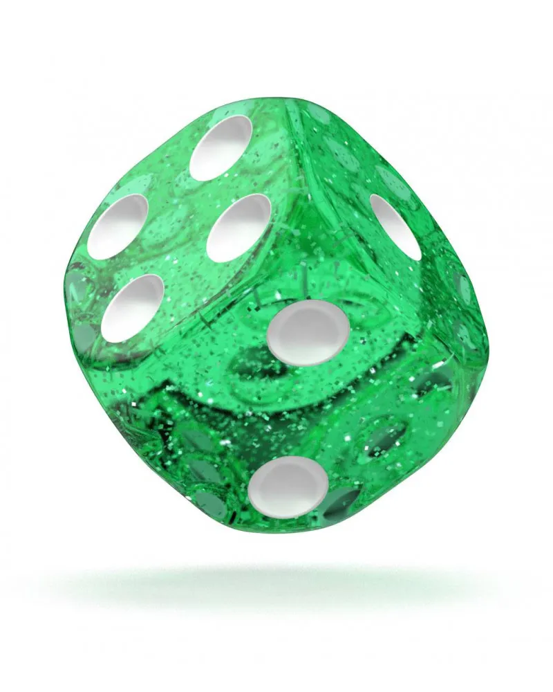 Kockice Oakie Doakie Dice D6 16 mm Speckled - Green (12) 