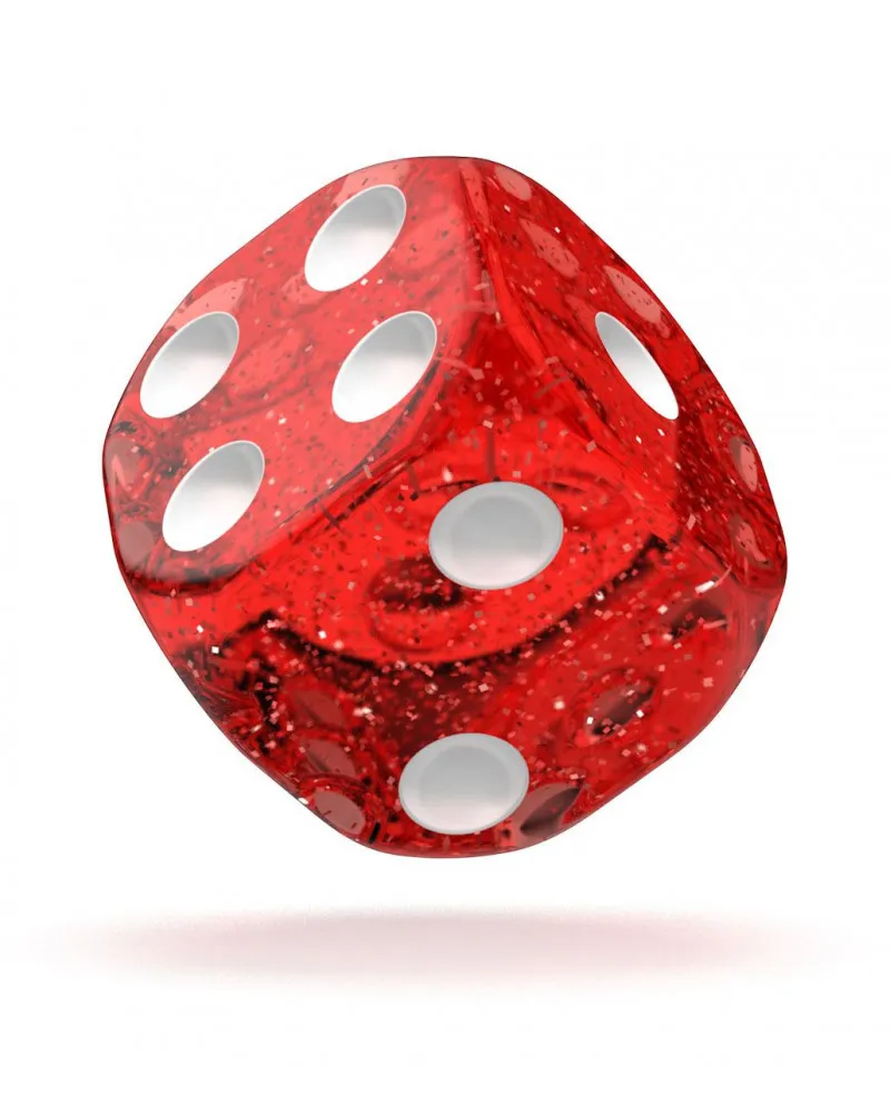 Kockice Oakie Doakie Dice D6 16 mm Speckled - Red (12) 