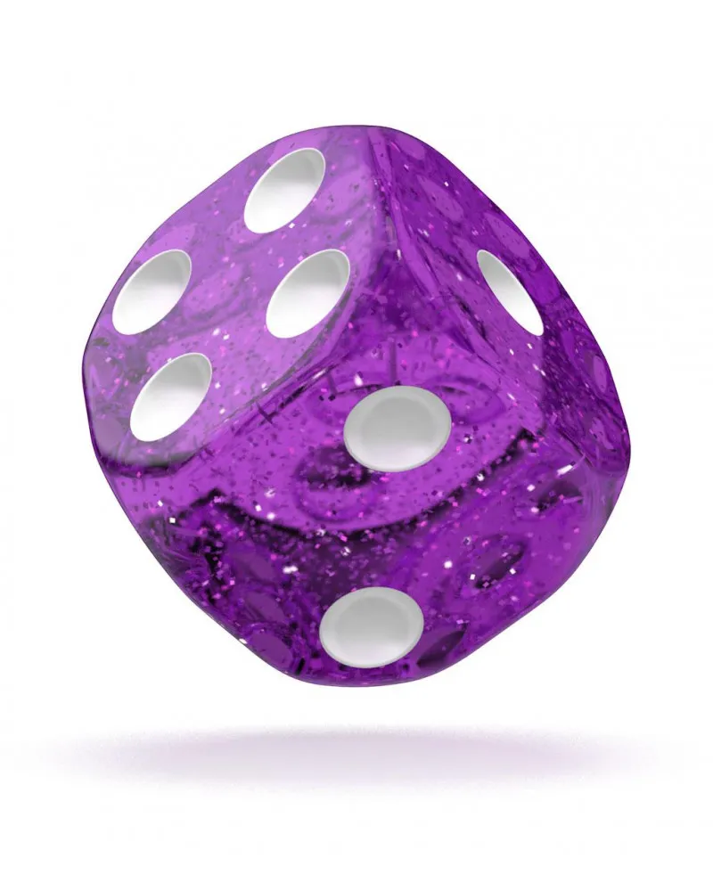 Kockice Oakie Doakie Dice D6 16 mm Speckled - Purple (12) 