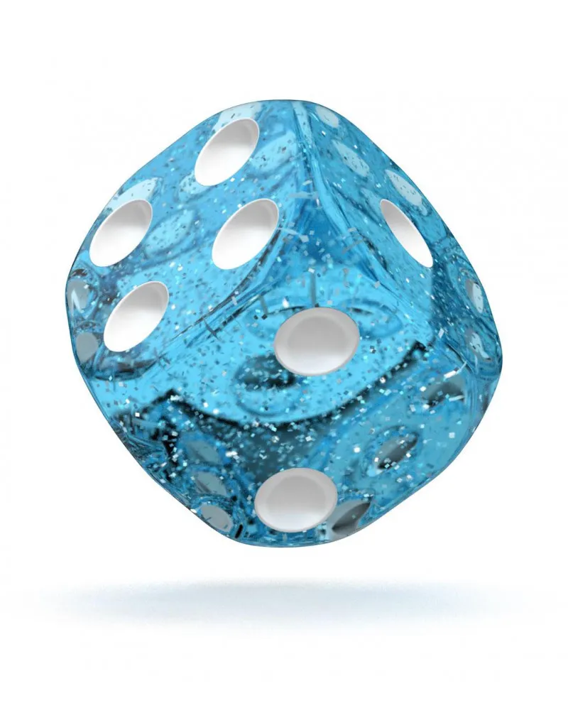 Kockice Oakie Doakie Dice D6 16 mm Speckled - Light Blue (12) 