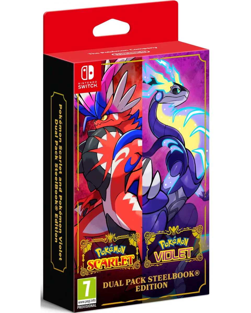 Switch Pokemon - Scarlet and Violet Dual Pack SteelBook Edition 