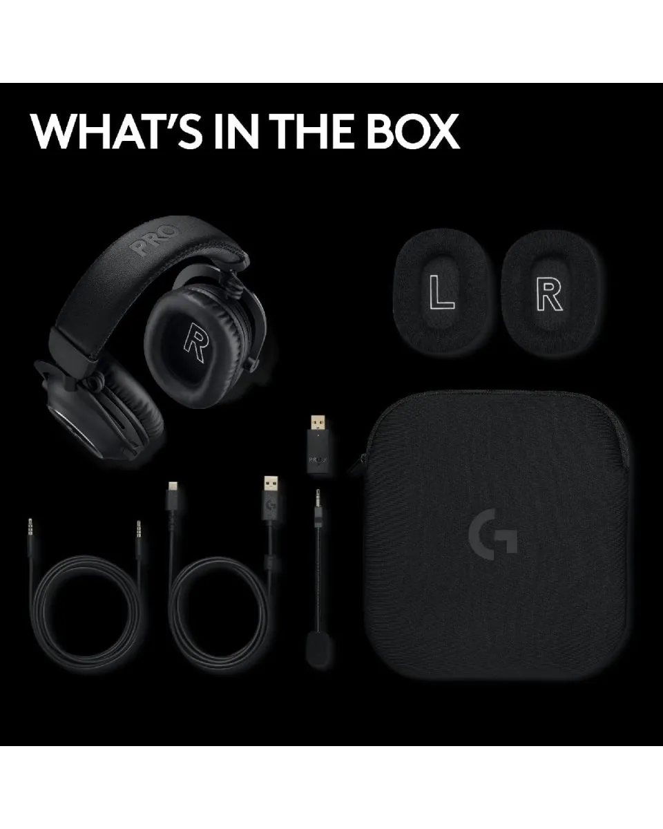 Slušalice Logitech G PRO X 2 Wireless Lightspeed - Black 