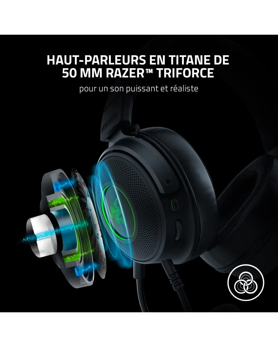 Slušalice Razer Kraken V3 - Black 