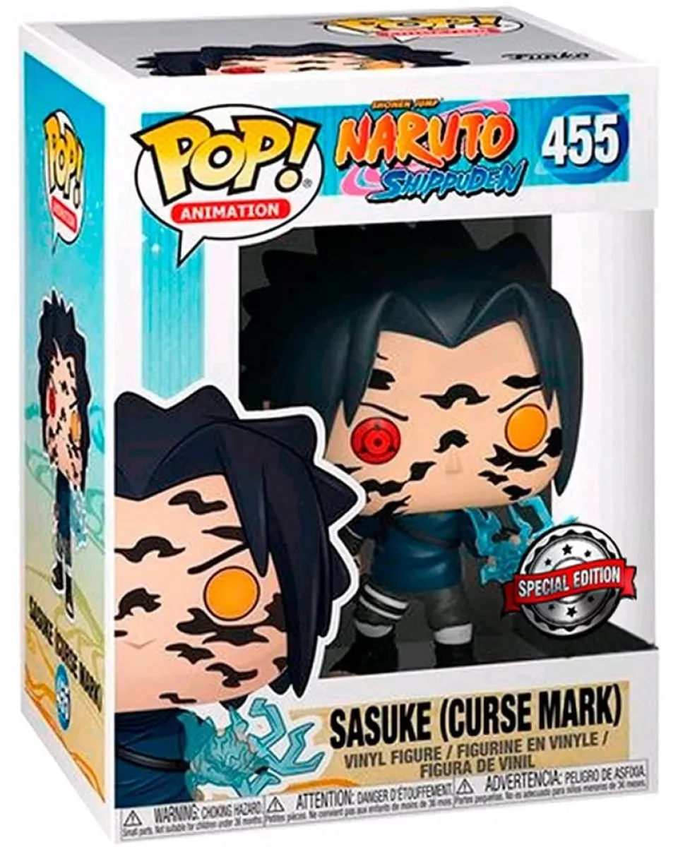 Bobble Figure Anime - Naruto Shippuden POP! - Sasuke (Curse Mark) 