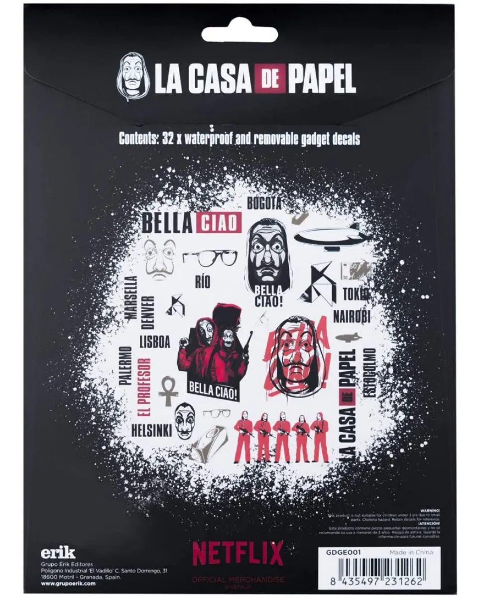 Nalepnice Grupo Erik - La Casa De Papel 
