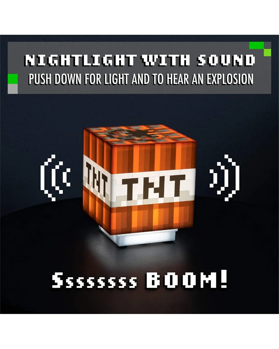 Lampa Paladone Minecraft - TNT Light With Sound 