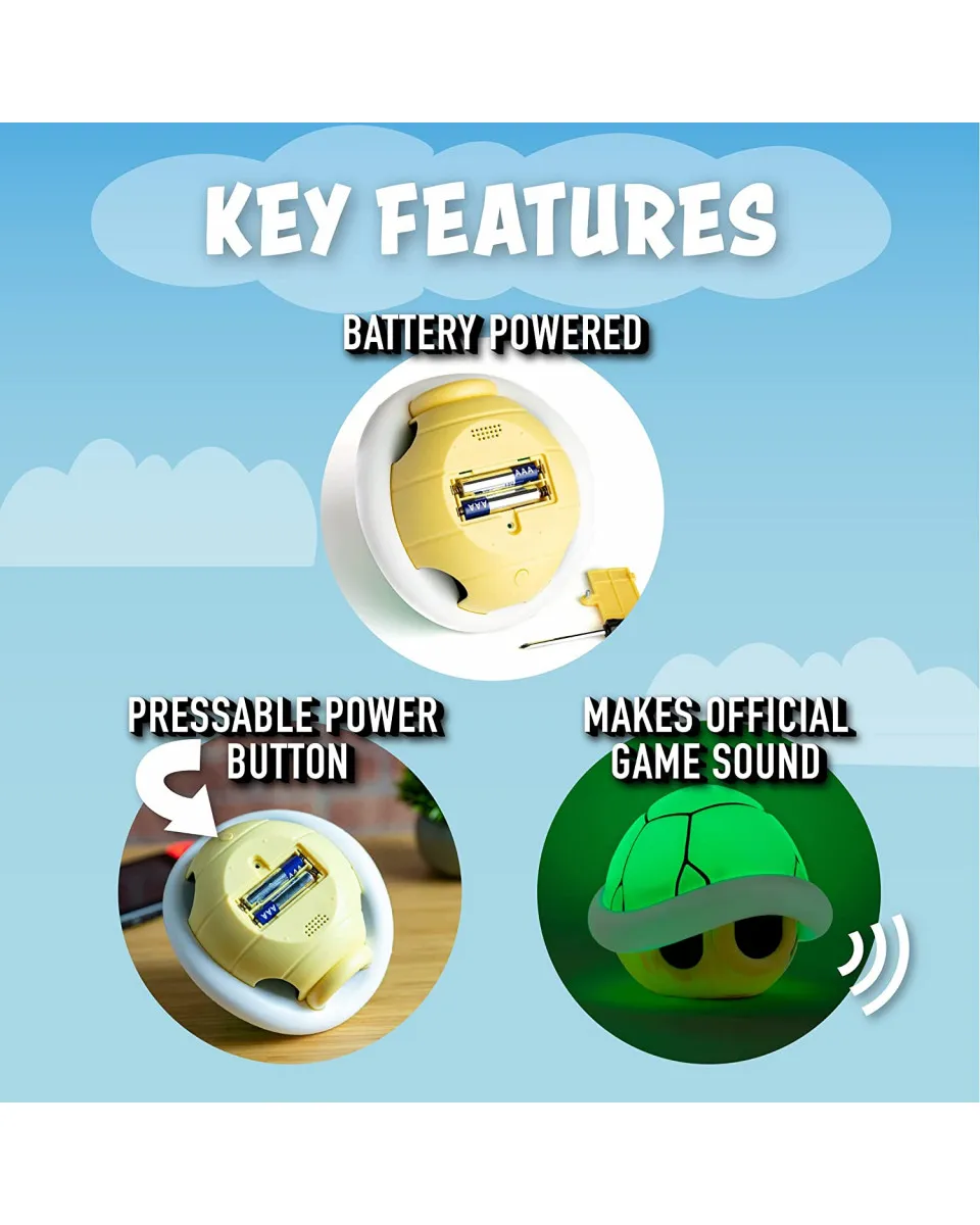 Lampa Paladone Super Mario - Green Shell - Light With Sound 