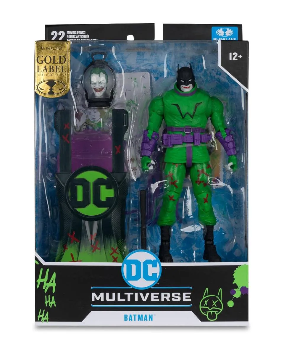 Action Figure DC Multiverse - Batman - Last Knight on Earth - Batman (Jokerized) Gold Label 