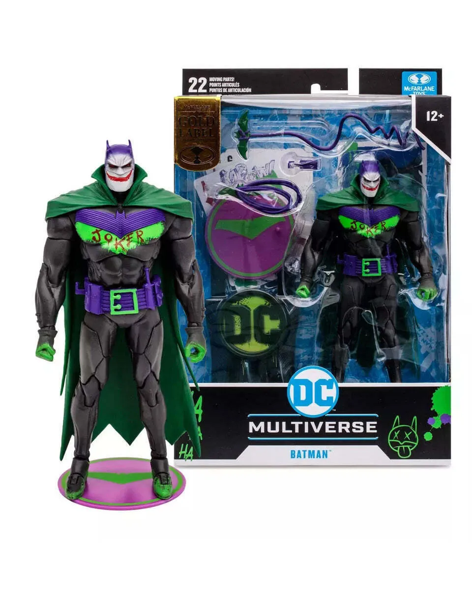 Action Figure DC Multiverse - Batman (Jokerized) (Batman: White Knight) - Gold Label 