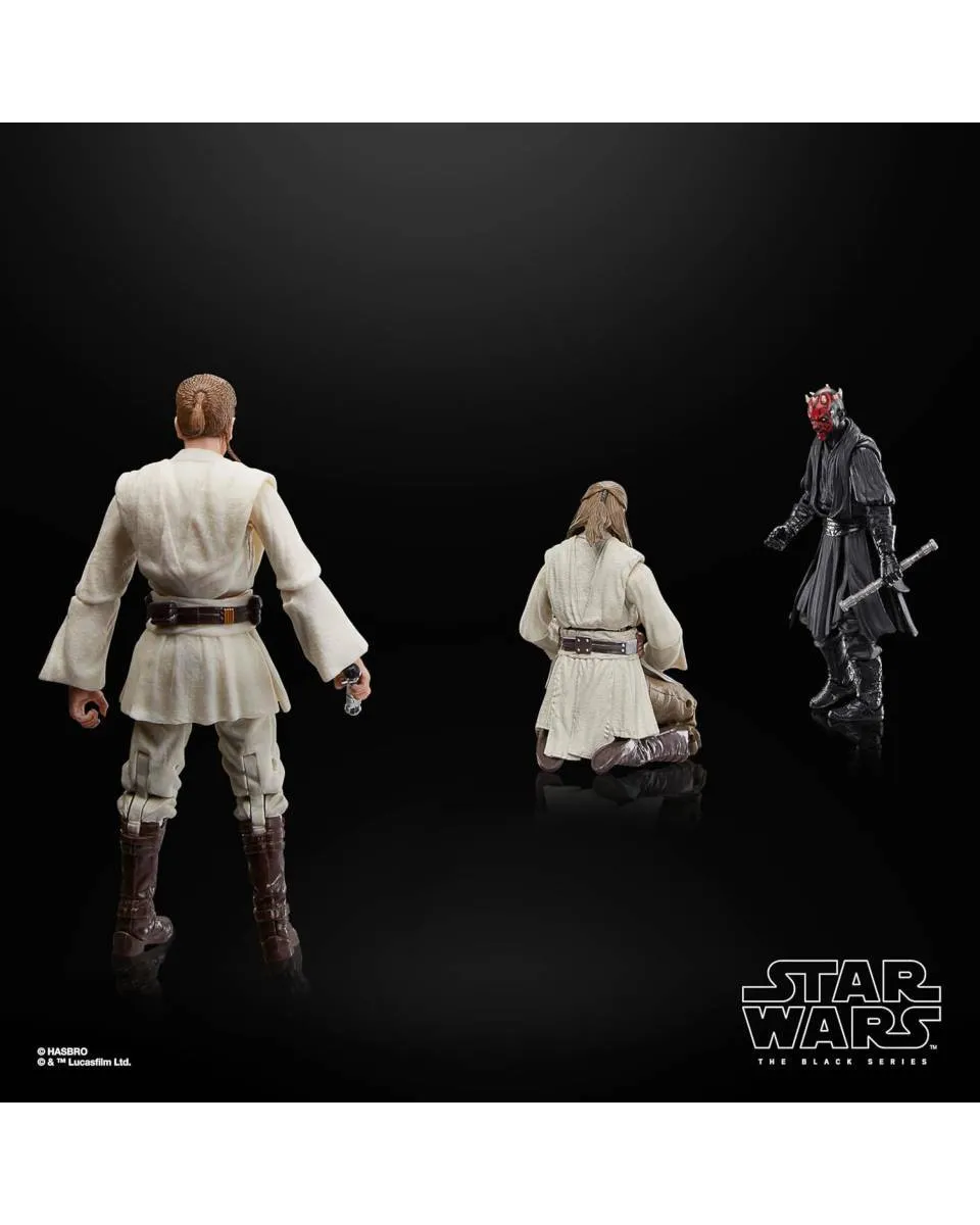 Action Figure Star Wars Episode I Black Series - 3-Pack Qui-Gon Jinn, Darth Maul, Obi-Wan Kenobi 
