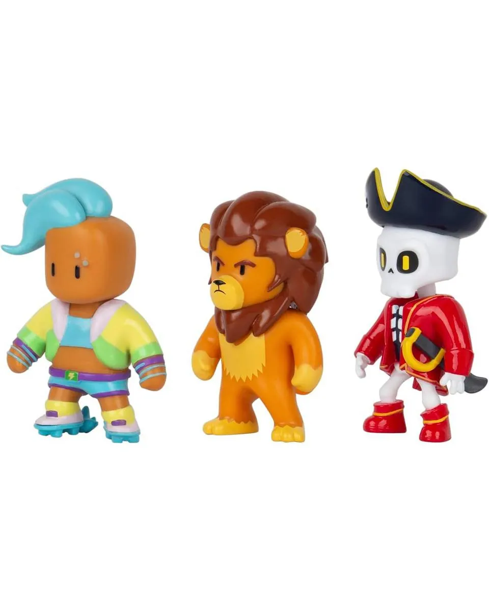 Action Figure Stumble Guys - Velocit & Leonidas & Capt Nohart (3-pack) 