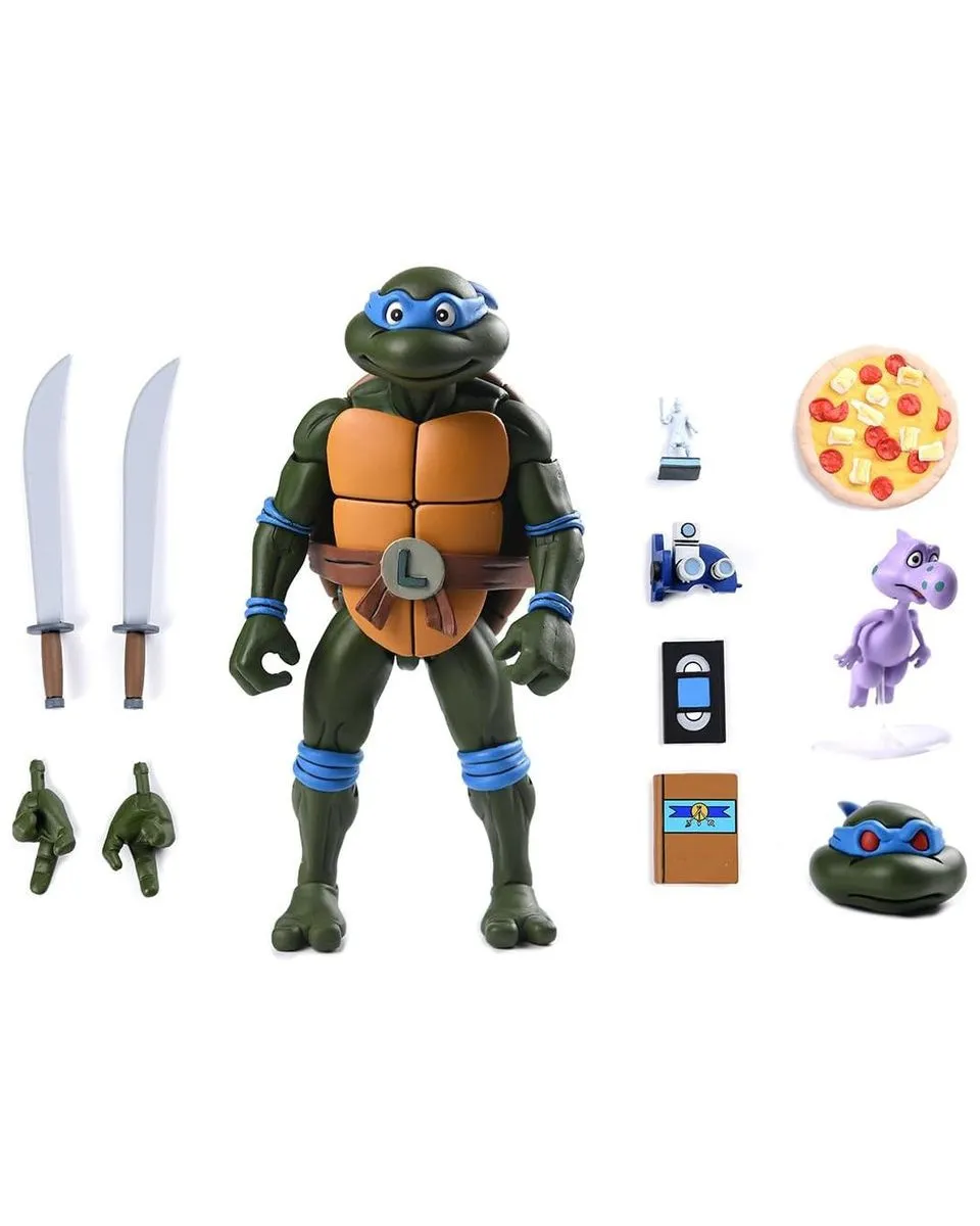 Action Figure Teenage Mutant Ninja - Ultimate Leonardo Leads VHS Style 