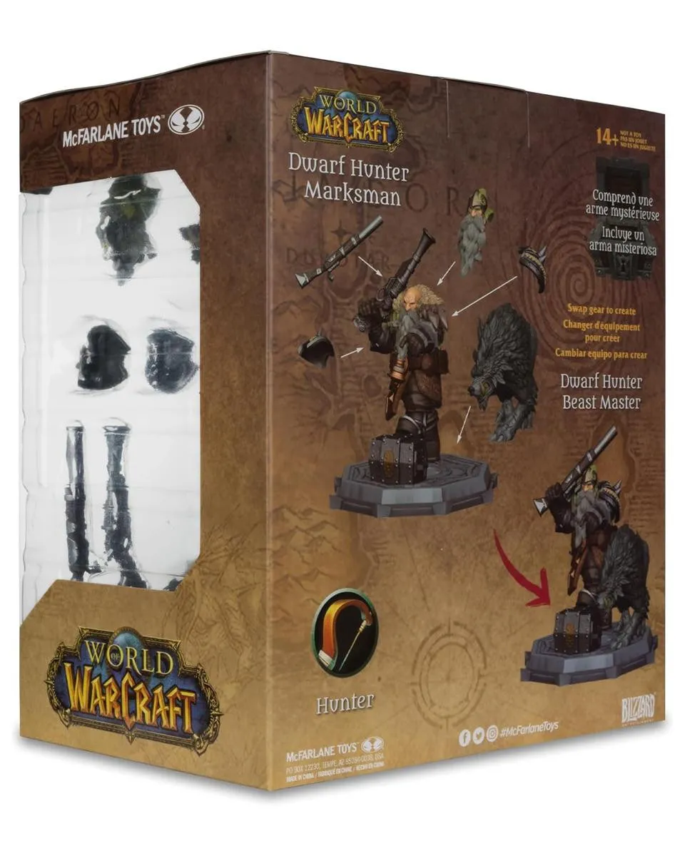 Action Figure World of Warcraft - Dwarf Hunter Beast Master Marksman 