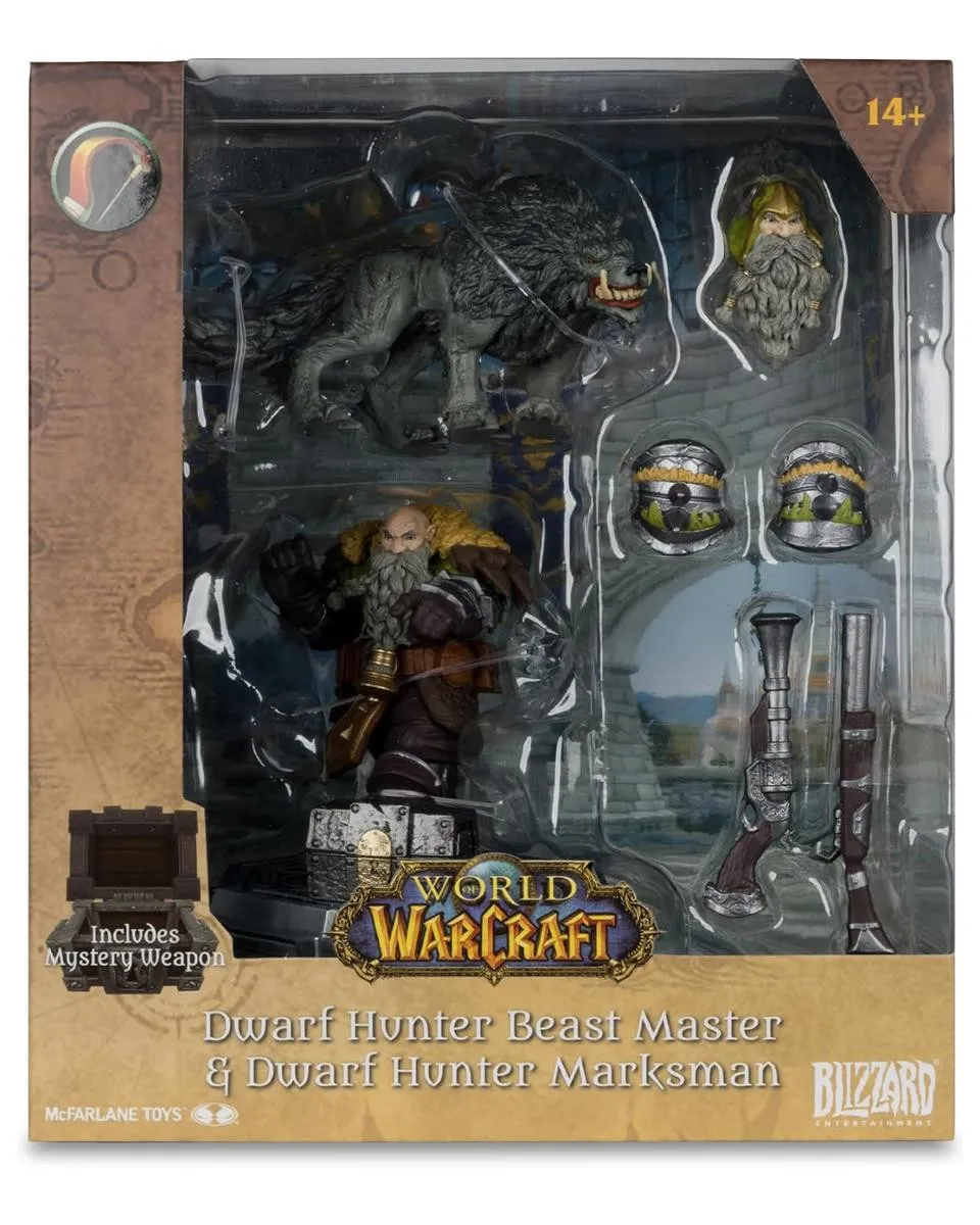 Action Figure World of Warcraft - Dwarf Hunter Beast Master Marksman 