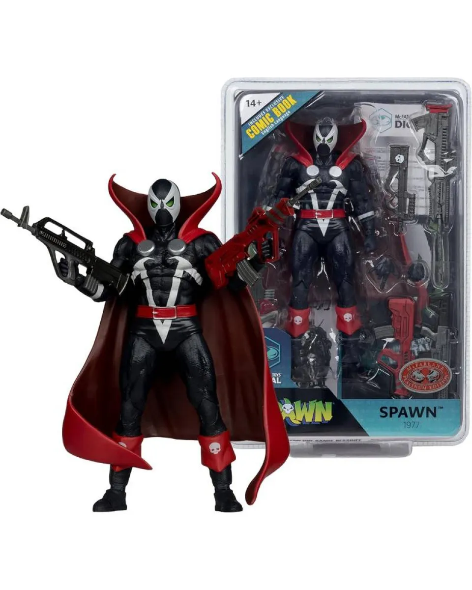 Action Figure Spawn 1977 - Red And Black - Red Platinum Edition